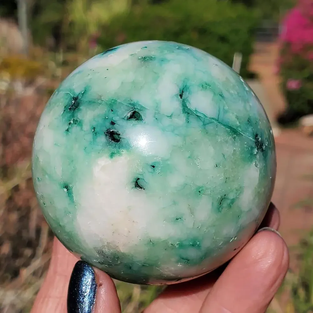 Chrysocolla Phoenix Crystal Sphere 332 Grams 62mm